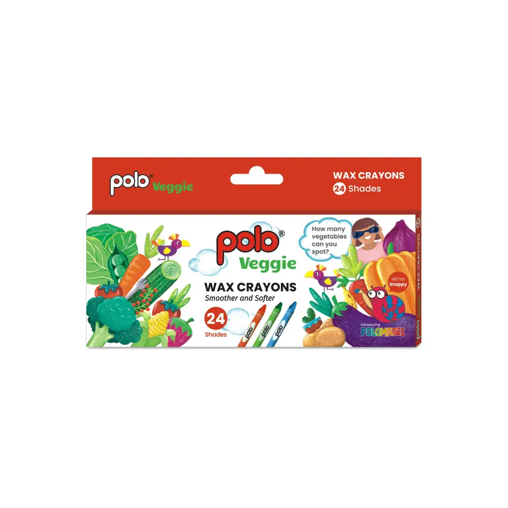 Polo Veggie Crayons 24 Colours