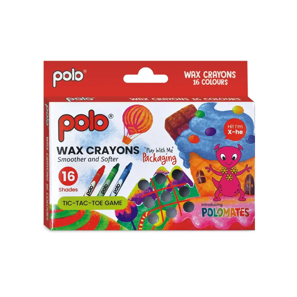 Polo Wax Crayons 16 Colurs
