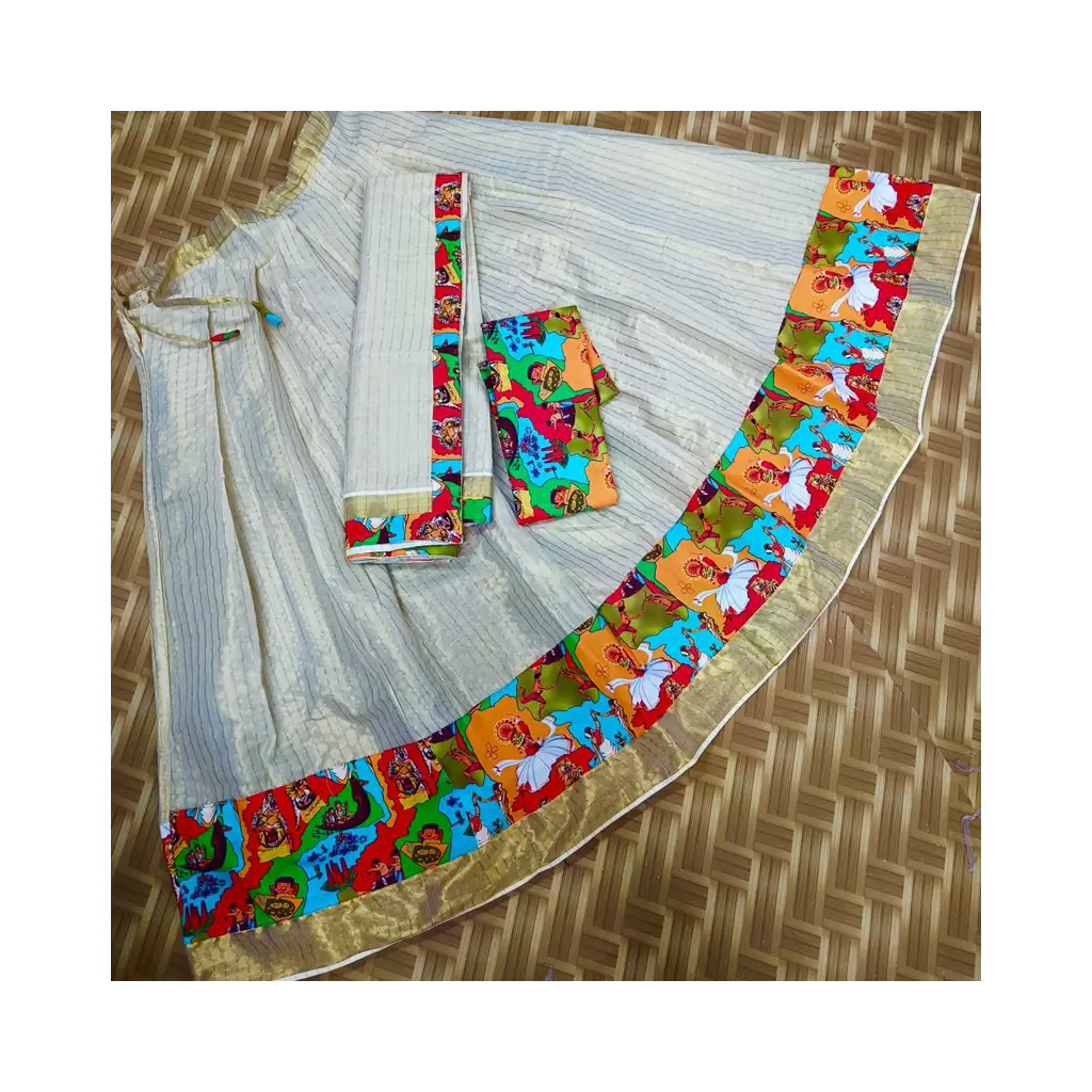 Digital Print Dhavani Set