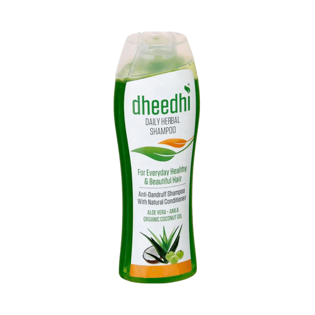 Dhathri Dheedhi Daily Herbal Shampoo to Reduce Dandruff & Promote Hair Growth, Ayurvedic Shampoo to Restore Hair Shine & Strength 35ml