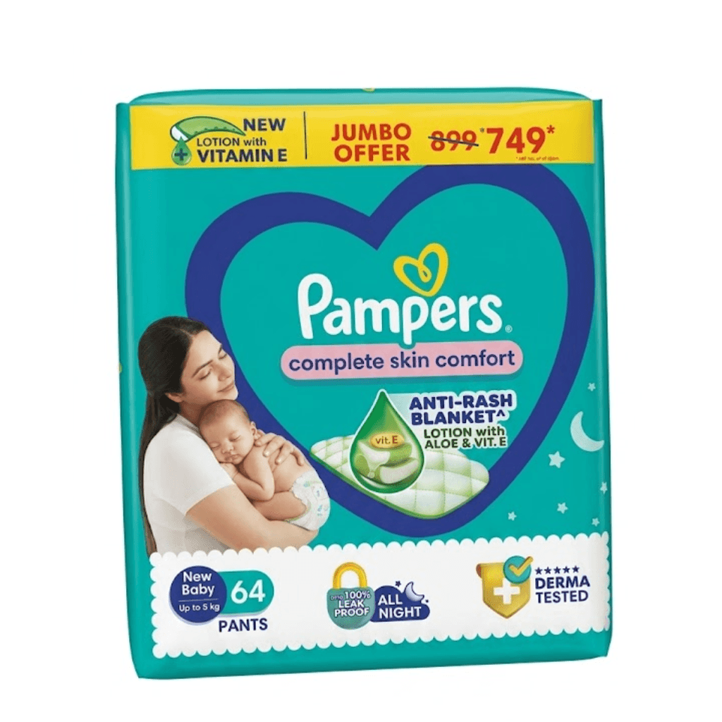 Pampers Premium Care Pant Style Baby Diapers, Newborn/X-Small - 64 pants