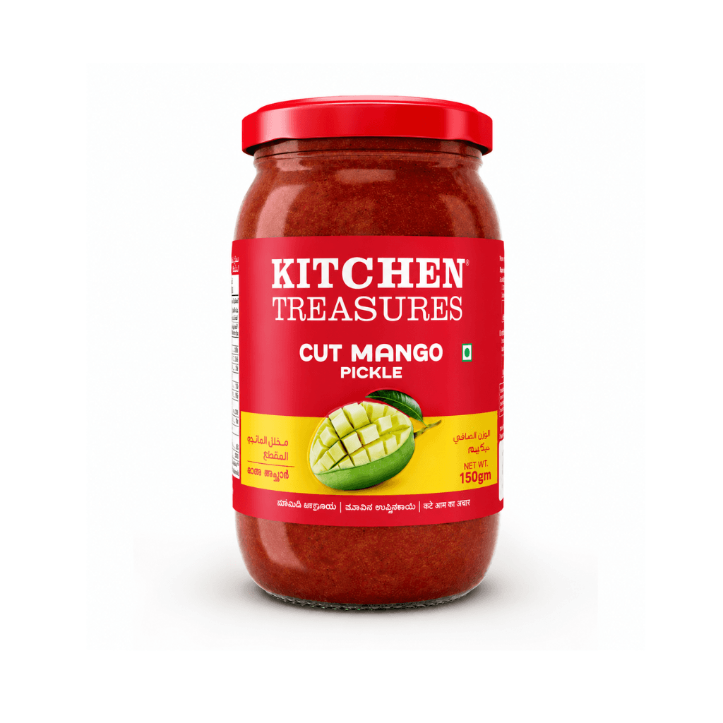 Kitchen Treasures Cut Mango Pickle, 150g Bottle