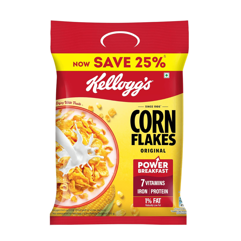 Kellogg's Corn Flakes Original | Power of 5 | Cornflakes, Breakfast Cereal | 275g
