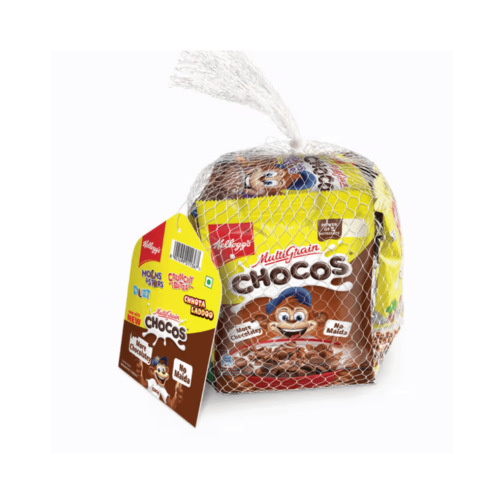 Kellogg's Chocos Variety Pack of 7, 157.5g with Multigrain