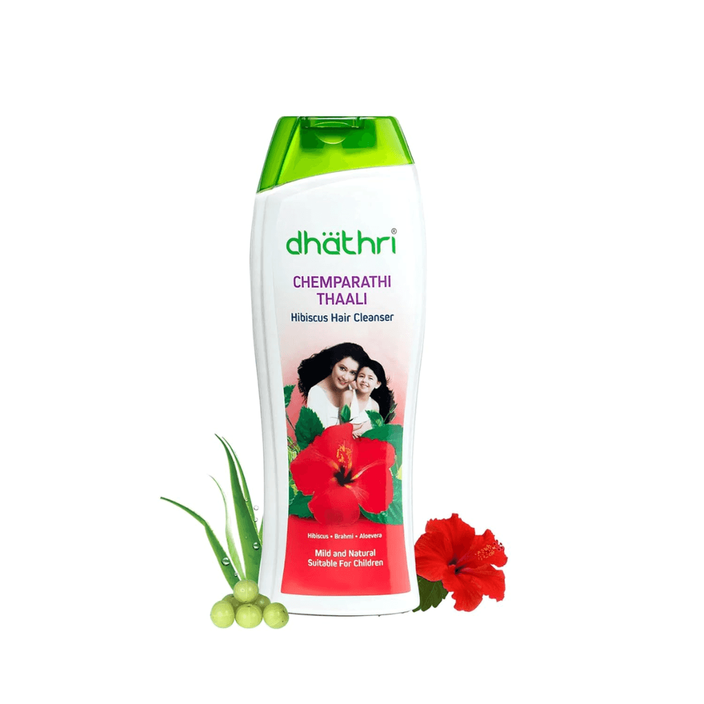 Dhathri Chemparathi Thaali Hibiscus Shampoo – Cleanses Hair & Scalp, Soft & Healthy Hair, Suitable for All Hair Types, 400 ml Visit the dhathri Store