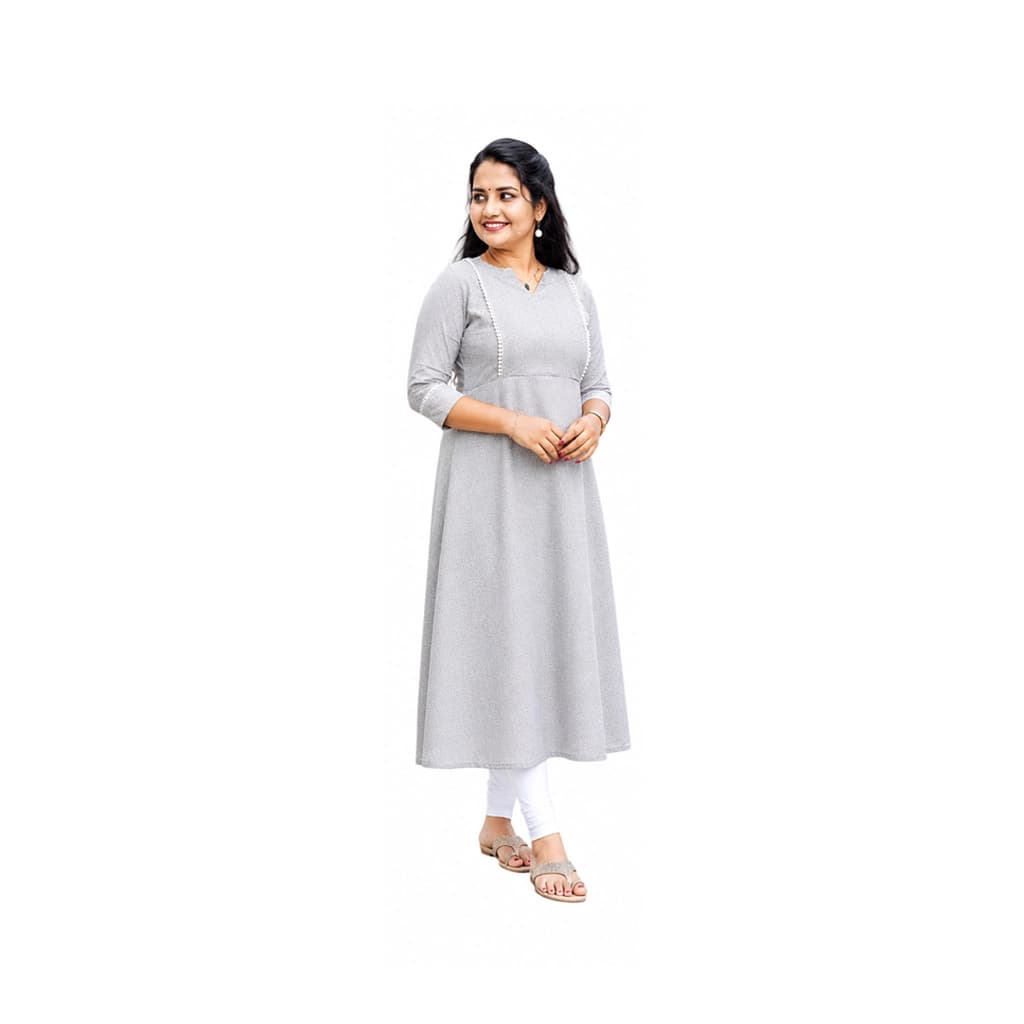 STONE PETAL KURTI ( WITH LINING A LINE )