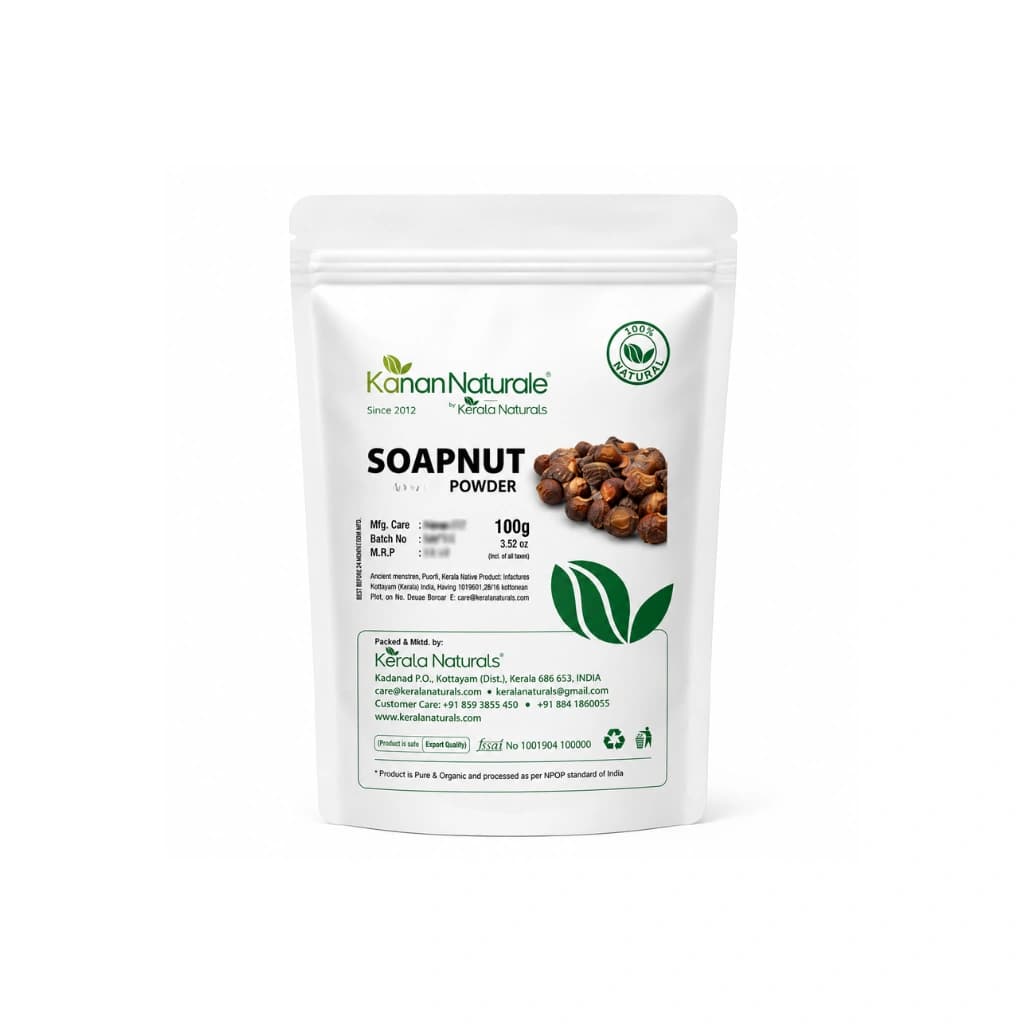 KERALA NATURALS - SOAPNUT POWDER (ARITHA POWDER) 100 GM