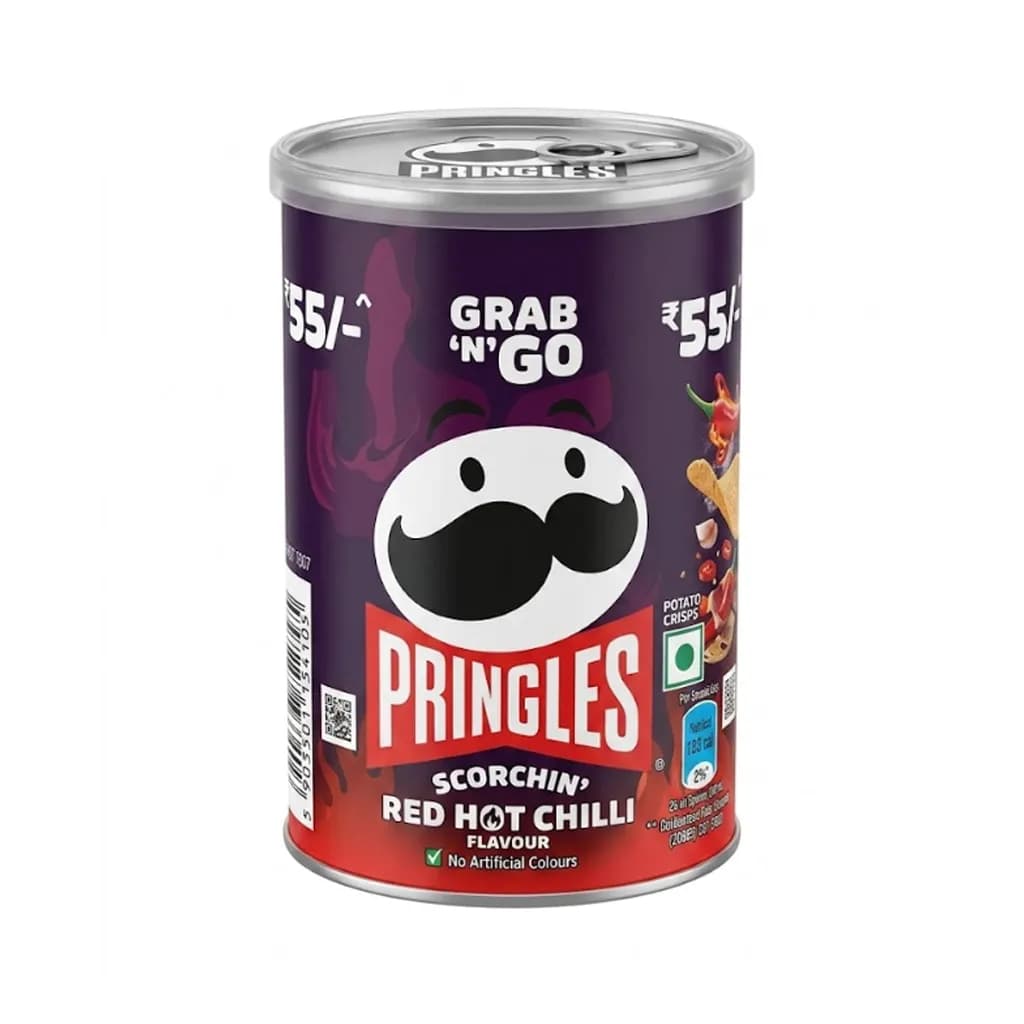 MINI PRINGLES RED HOT CHILLY POTATO CHIPS 40GM