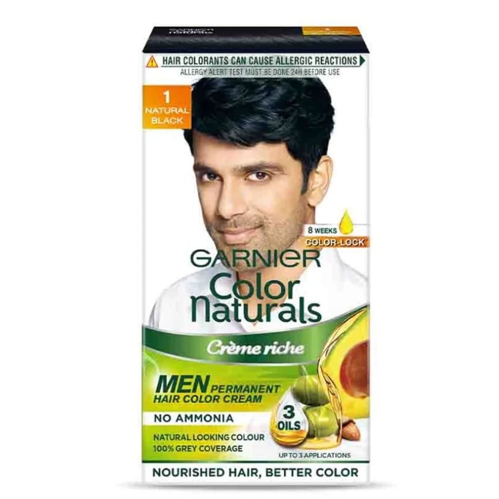 GARNIER COLOR NATURALS CREME RICH NO AMMONIA MEN PERMANENT HAIR COLOR CREAM