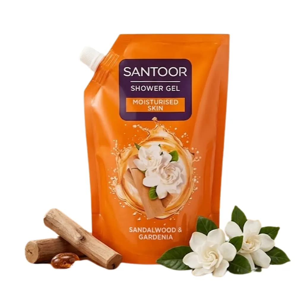 SANTOOR SHOWER GEL SANDALWOOD & GARDENIA 1L