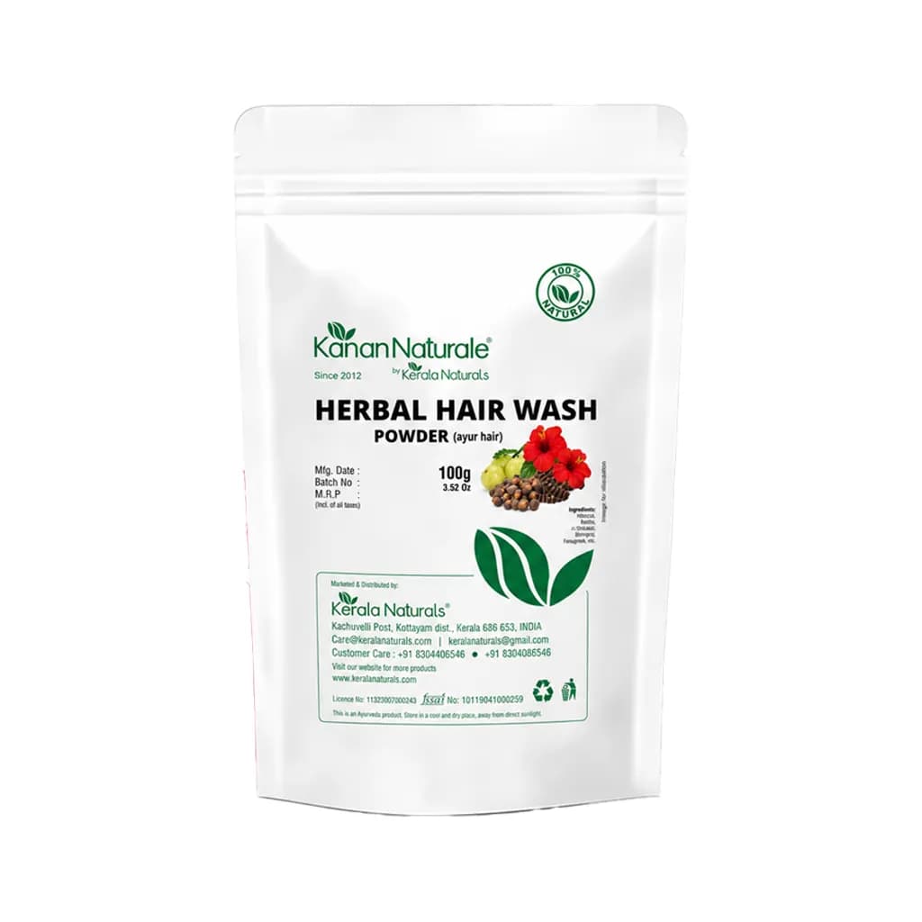KERALA NATURALS - AYUR THALI HERBAL HAIR WASH POWDER 100G