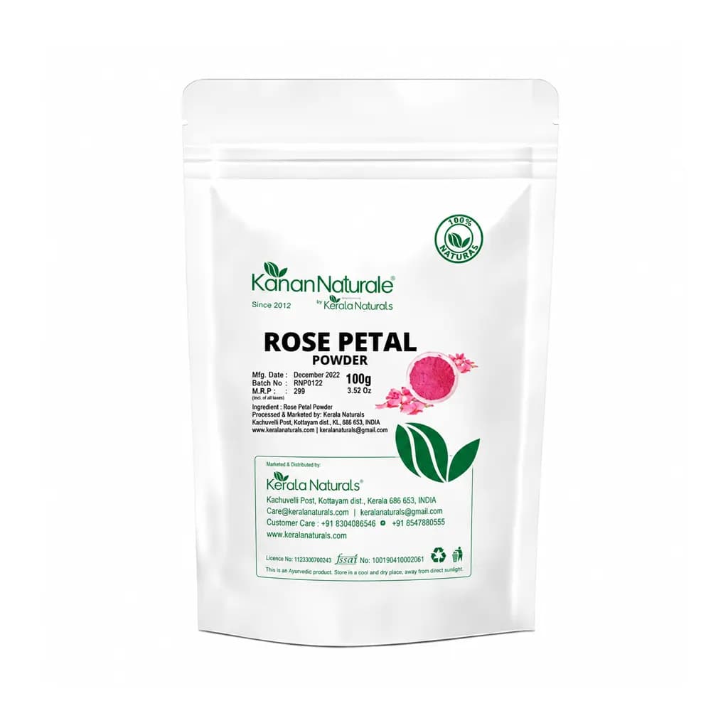 KERALA NATURALS - ROSE PETALS POWDER 100 GM