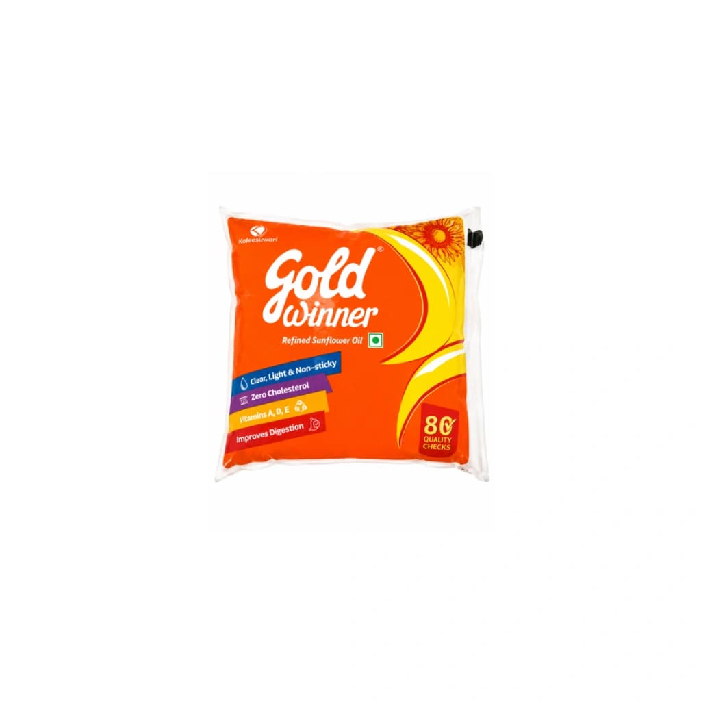GOLD WINNER REFINED SUNFLOWER OIL POUCH