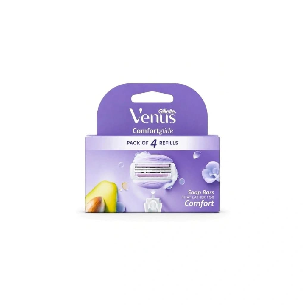 Gillette Venus Comfortglide Hair Removal Razor Blades/Refills - Pack of 4