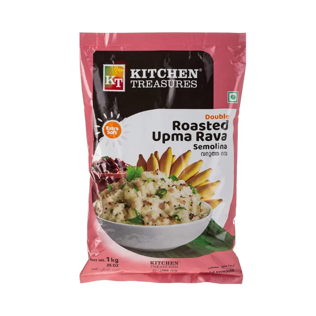 KITCHEN TREASURES DOUBLE ROASTED UPMA RAVA 1 KG