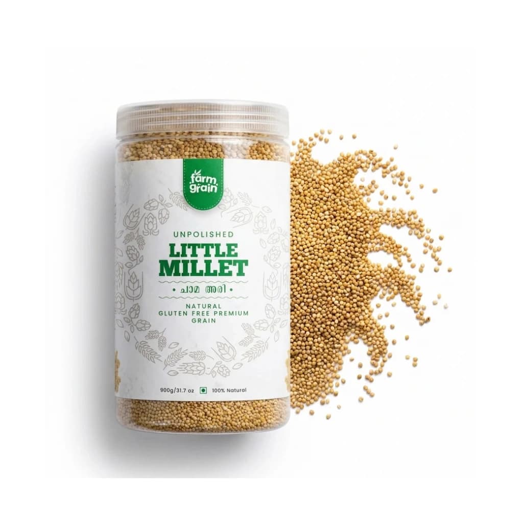 LITTLE MILLET UNPOLISHED | 100% NATURAL & GLUTEN-FREE | HIGH FIBER RICE ALTERNATIVE | KUTKI SEEDS | COOKS IN 15 MINUTES 900GM