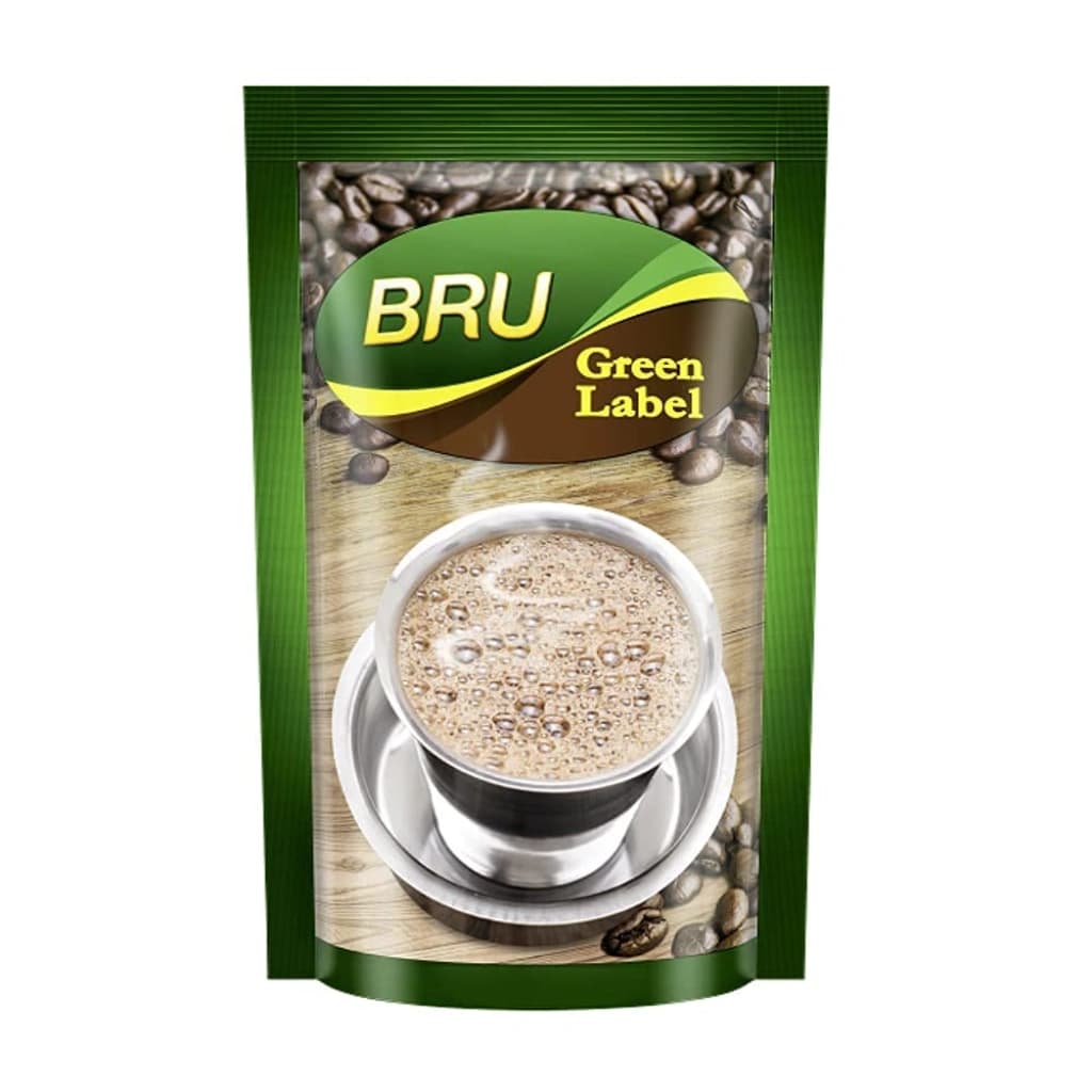 BRU GREEN LABEL COFFEE 200 GM PACKET