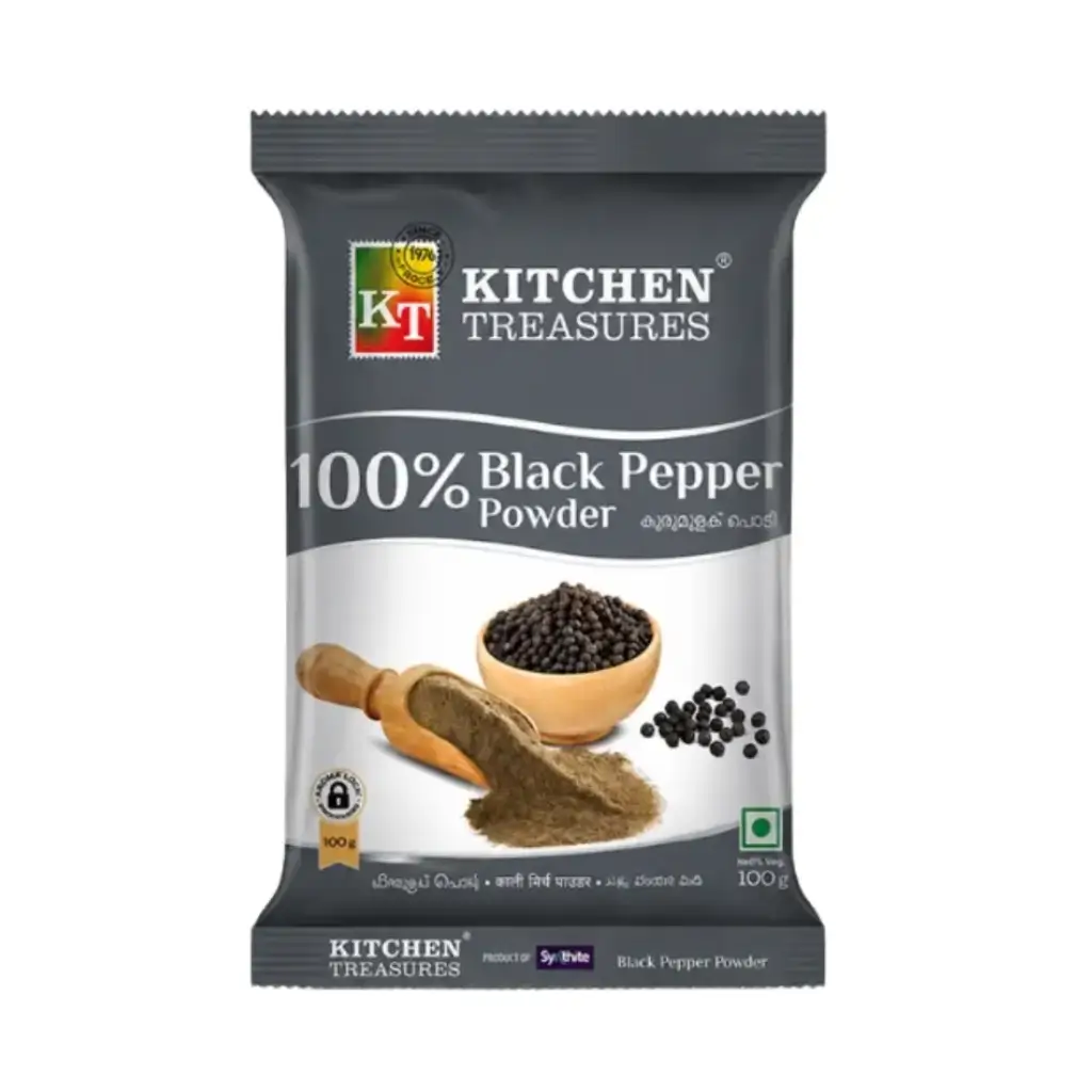 KITCHEN TREASURES BLACK PEPPER POWDER 100 GM