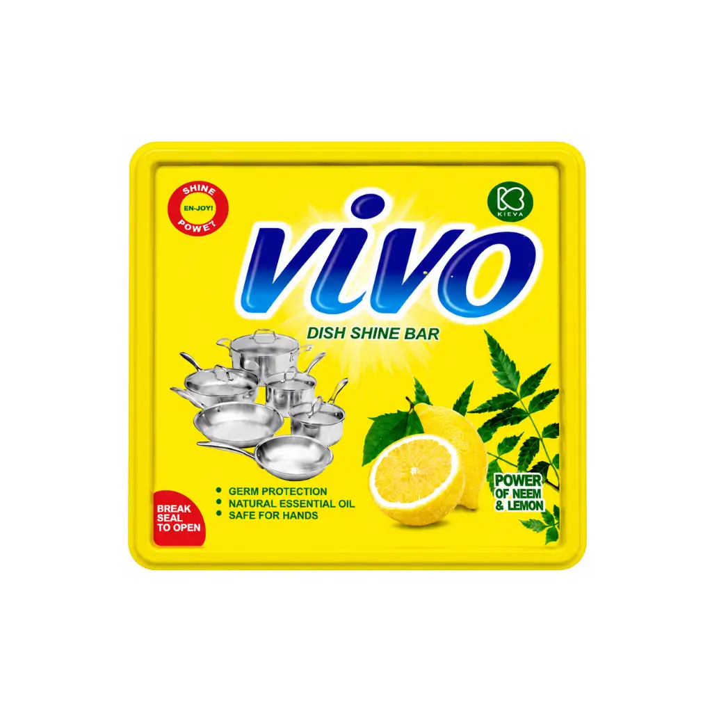 VIVO DISH SHINE BAR POWER OF NEEM AND LEMON 500 GM