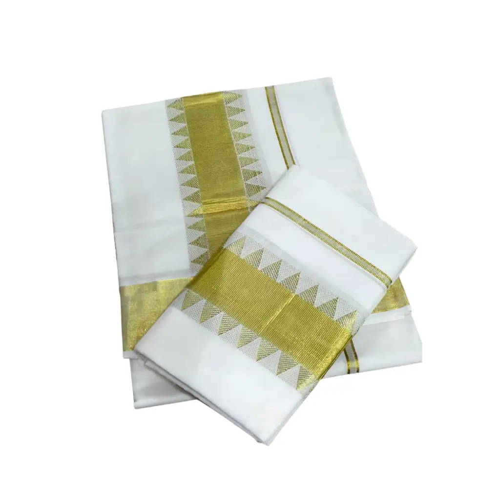Temple border Set mundu Extra Length for your perfect occasion kerala tradition