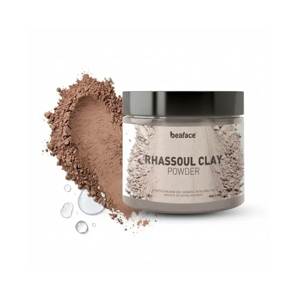 BEAFACE RHASSOUL CLAY POWDER ACNE IMPROVES SKIN ELASTICITY 100 GM
