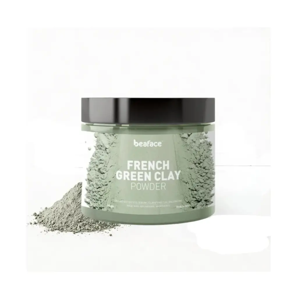 BEAFACE FRENCH GREEN CLAY POWDER FINE WRINKLES PORES 100 GM