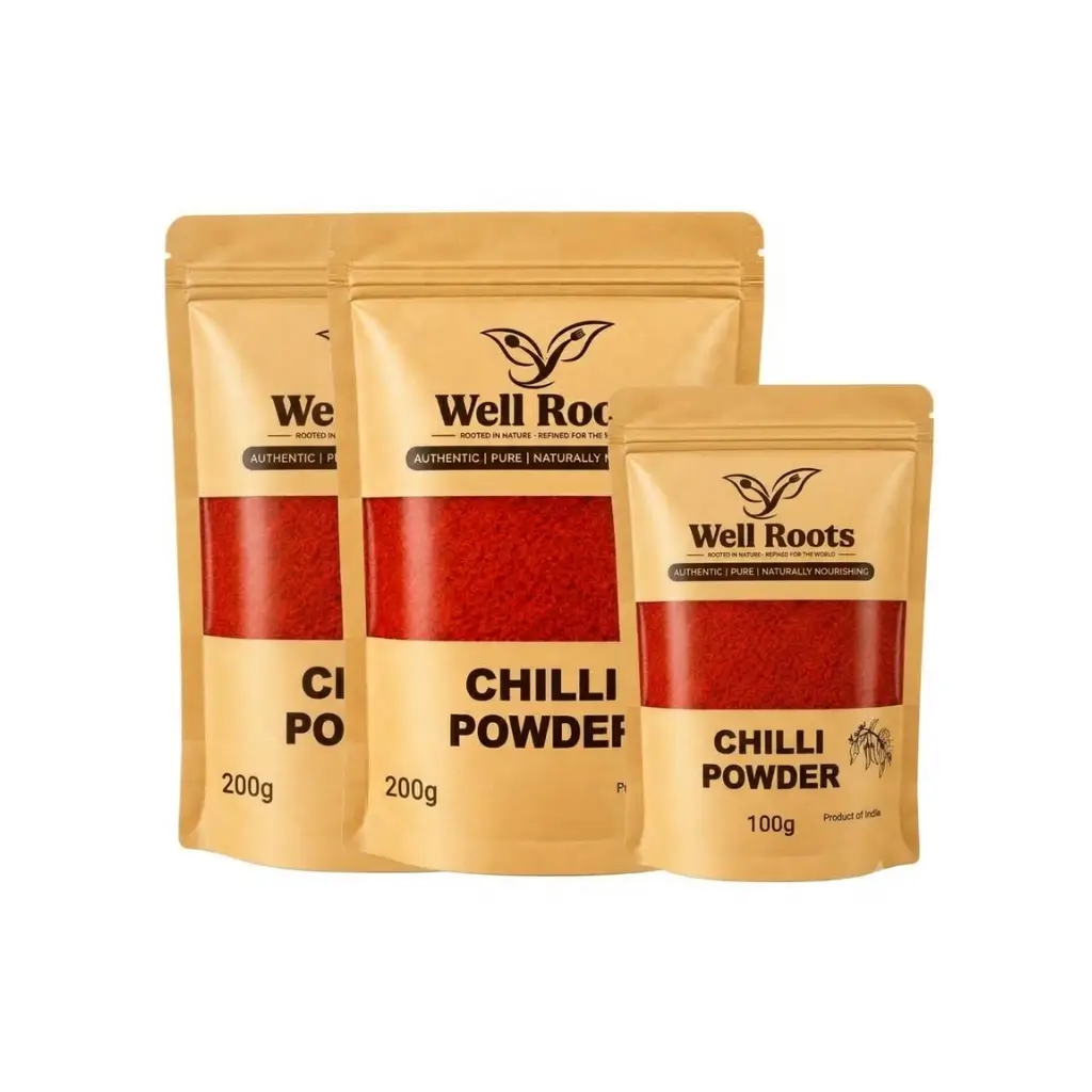 WELL ROOTS DABBY CHILLI POWDER COMBO PACK OF THREE (1 ST QUALITY )
