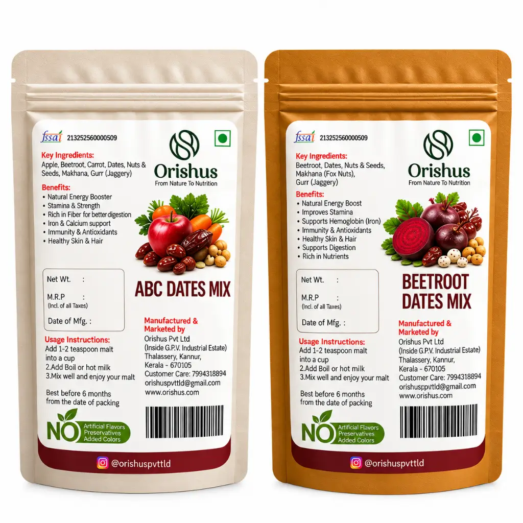 ABC DATES MIX + BEETROOT DATES MIX COMBO | ORISHUS