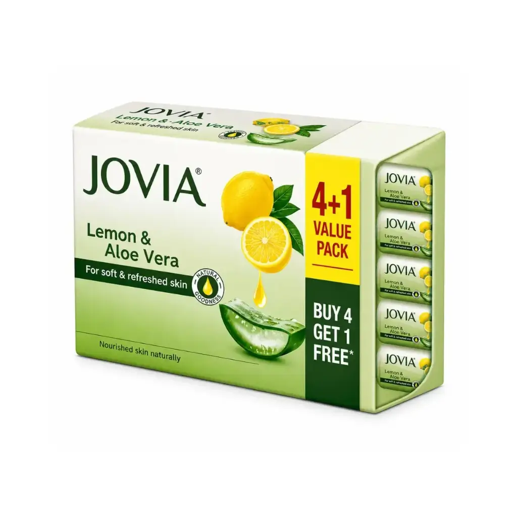 JOVIA LEMON & ALOE VERA BUY 4 GET 1 (5*100 G)