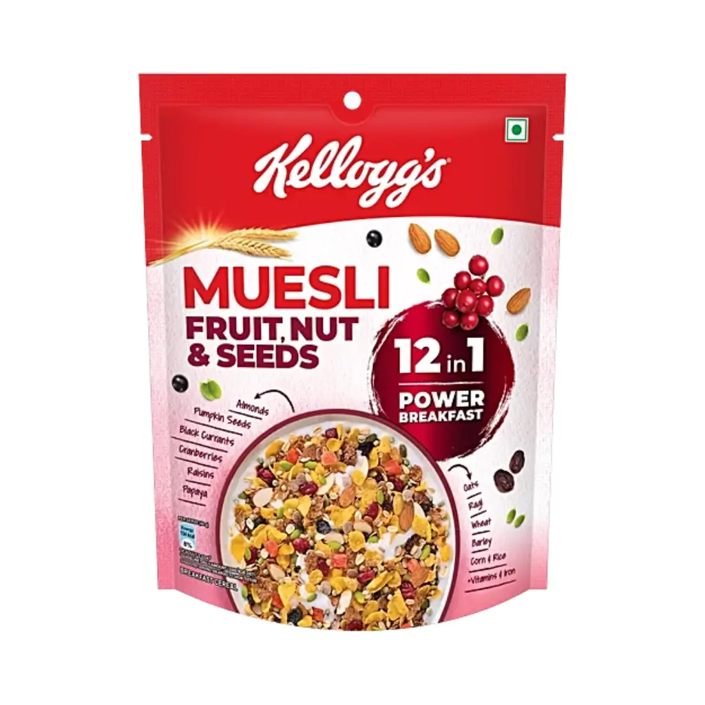KELLOGGS MUESLI FRUIT NUT & SEEDS 12 IN 1 240 GM